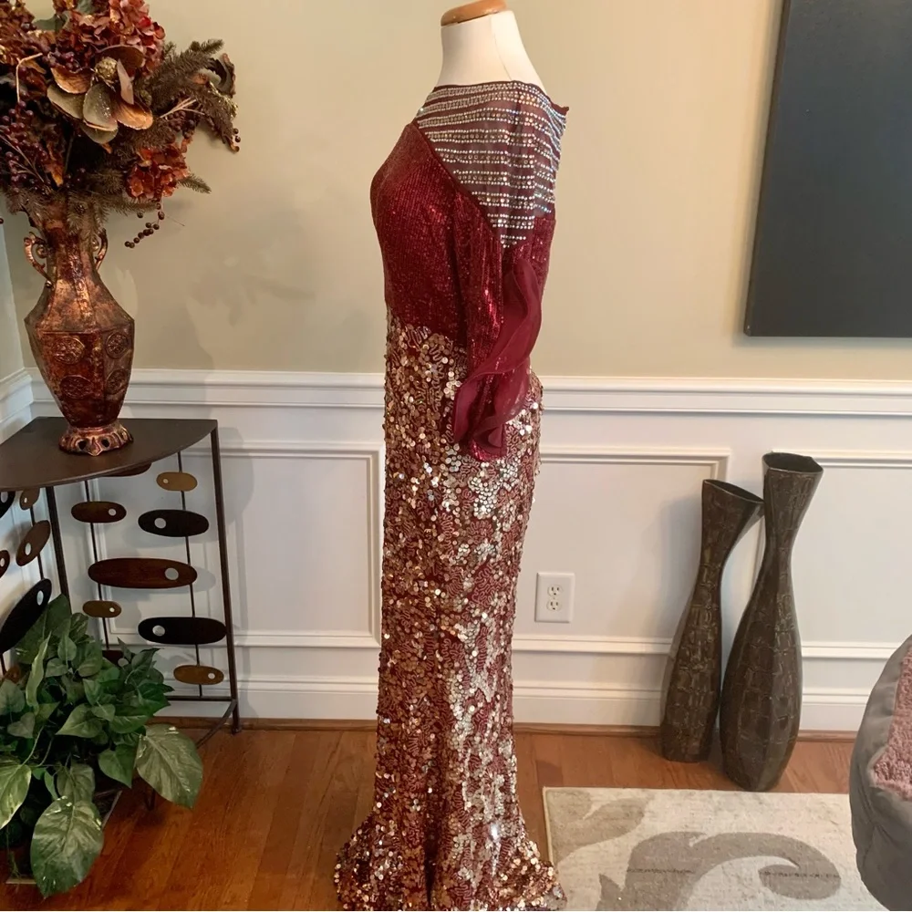 Bee Queen by Raseda Sequined Long Dress - Picture 4 of 11